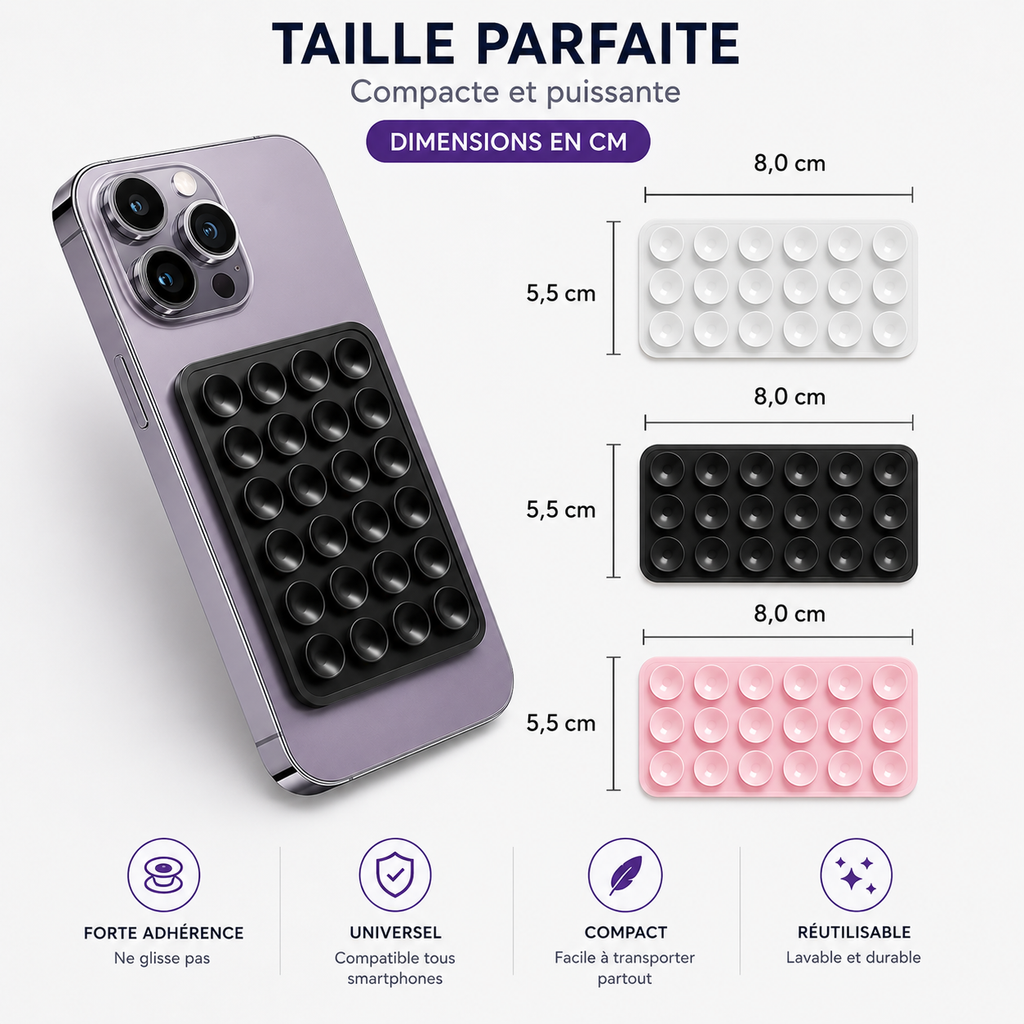 Support Ventouse pour Téléphone – Mains Libres